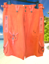 DA-NANG RARE Surplus Indo-Chine Jelly (bright) Orange 100% Silk Cargo Sh... - $2,969.68 MXN