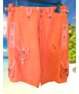 DA-NANG RARE Surplus Indo-Chine Jelly (bright) Orange 100% Silk Cargo Sh... - $218.81 CAD