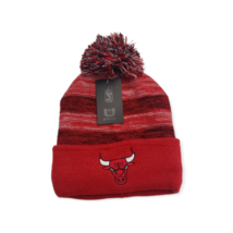 Chicago Bulls NBA Ultra Game Cuffed Knit Pom Skull Cap Red Black OSFM - £20.31 GBP