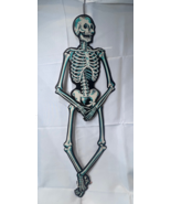 Vtg Die Cut Beistle Co Jointed One Sided Skeleton Halloween Decoration 3... - £31.52 GBP