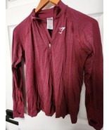 NWOT Gymshark Vital Seamless 2.0 1/2 Zip Pullover - Baked Maroon Marl Si... - $70.00