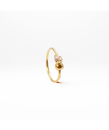 22ct Yellow Gold Beautiful Tiny Hoop Huggie Nose Stud/Pin 9.7mm Length - $119.51 CAD