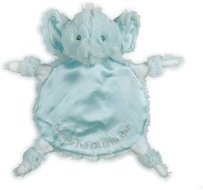 DEMDACO Nat &amp; Jules Elephant Lovey Satin Lined Knotted Twinkle Blue Elvin 2015 - £31.13 GBP