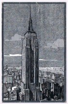 Postcard Shiny Empire State Building NYC New York - £3.88 GBP