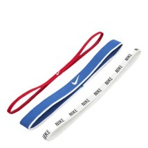 Nike Unisex Headbands Red/Blue/White One Size 3-Pack N0002548905 - £15.71 GBP