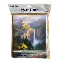 LEANIN TREE Notecards Pack of 8 Mountain Waterfall Forest Creek Blank in... - $94.13 MXN