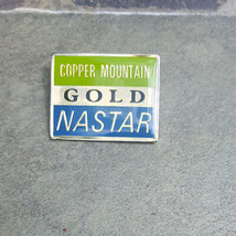 Copper Mountain Gold Nastar Mountain Resorts Ski Vintage Lapel Hat Pin Colorado - £12.50 GBP