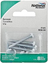 National Hardware Ornamental Bracket Screw Set Antique White 8 Pack - £5.49 GBP