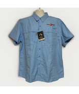 DRI DUCK Guide Catch Shirt Men XL Sky Blue Short Sleeve UPF 40+ Teflon F... - $23.10