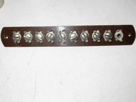 TERMINAL (BUS) BAR W/9 SCREWS - MISSING ONE- GOOD - M10 - £1.72 GBP