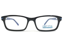Robert Mitchel RMJ 7000 BK/BL Kids Eyeglasses Frames Black Blue 47-15-130 - £14.61 GBP