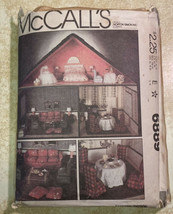 McCalls 6889 Doll House 25&quot;x30&quot; + Furniture Craft Package Pattern Uncut Vtg 70s - £14.09 GBP