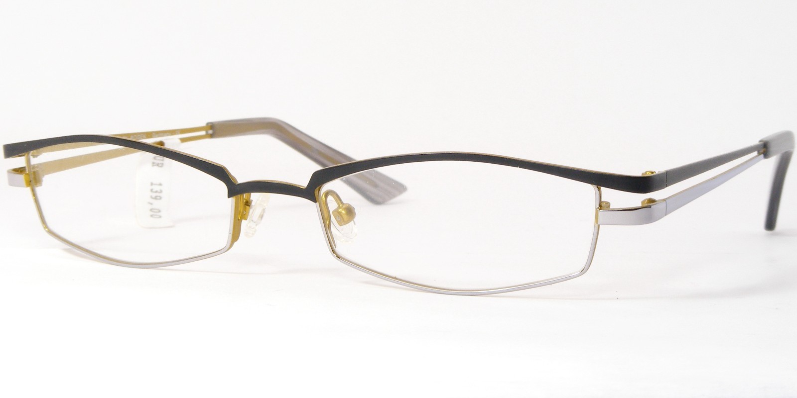 VON BOGEN VB 458 A Matte Black /Silver UNIQUE RARE EYEGLASSES 52-17-130 ... - $69.30