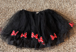 Disney Collection by Tutu Couture Minnie Mouse Skirt Black Tulle 10 costume - £12.16 GBP