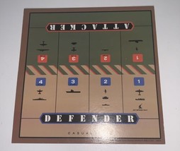 Axis &amp; Allies Game 1984-87 Milton Bradley Casualties Card Chart - £9.95 GBP