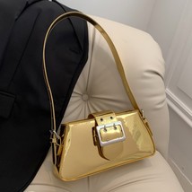 Women  Bag Glossy PU Leather Party Handbags Shiny Simple Casual Fashion Female E - £52.97 GBP