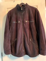 Pre-owned ARMANI COLLEZIONI Navy Faux Suede Men&#39;s Jacket SZ XXL  - $118.80