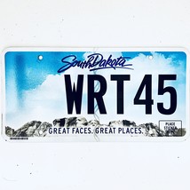  United States South Dakota Great Faces Passenger License Plate WRT45 - $263.65 MXN
