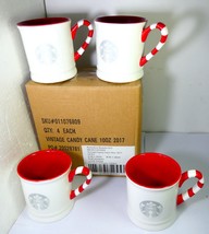 Starbucks 4 Vintage Candy Cane mug 10oz MIC 2017 in Brand Box With Sku ,New - £395.08 GBP