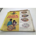 Vtg 1974 mr time  Clock Jigsaw Puzzle Hard Base 12x12” - $13.57 CAD
