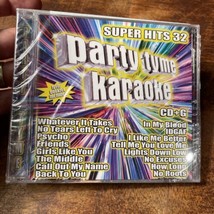 Party Tyme Karaoke Super Hits 32 Cd+G [Cracked Case] New - £2.80 GBP