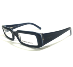 Emporio Armani Eyeglasses Frames 687 718 Dark Blue Denim Thick Rim 50-18... - $60.56