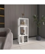 Eco 39&quot; White 4-Tier Bookcase - Living Room Storage Shelves - $1,763.16 MXN