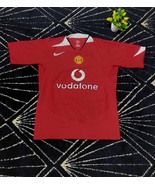 Manchester United Nike Soccer Jersey Vodafone RED Color Retro Tshirt Size S - £49.60 GBP