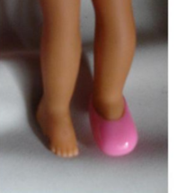 Barbie doll family little girl pink shoes fit baby kid sister vintage 60... - £7.96 GBP