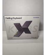 Samsers Full-Size Foldable Bluetooth Keyboard, KF08S Wireless Folding Ke... - $40.68 CAD