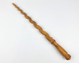 Hand Turned Spalted Beech Wood Magic Wand 14.5" Harry Potter Magician  - £17.04 GBP
