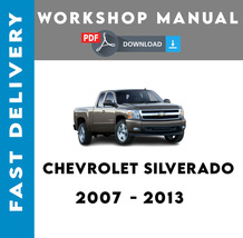 Chevrolet Silverado 1500 2007- 2012 Service Repair Workshop Manual - £5.88 GBP