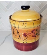 Ambiance Romance  Nanette Vacher Hand Painted Canister &quot;MEDIUM&quot; Canister... - £30.25 GBP