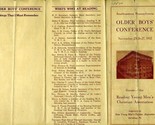 1932 YMCA Older Boys Conference Brochure Reading Pennsylvania  - £35.56 GBP