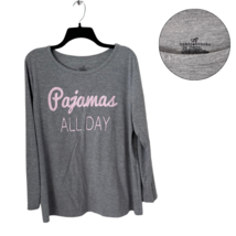 Bobbie Brooks Pajamas All Day Gray Long Sleeve Shirt Women’s 2X - $11.88