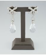 Dior Crystal and Metal Costume Dangle Clip-On Earrings Gorgeous - $844.73