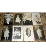 Pretty Little Girls (8) Eight Pre-1920 RPPC Real Photo Postcards Group Lot - $17.50