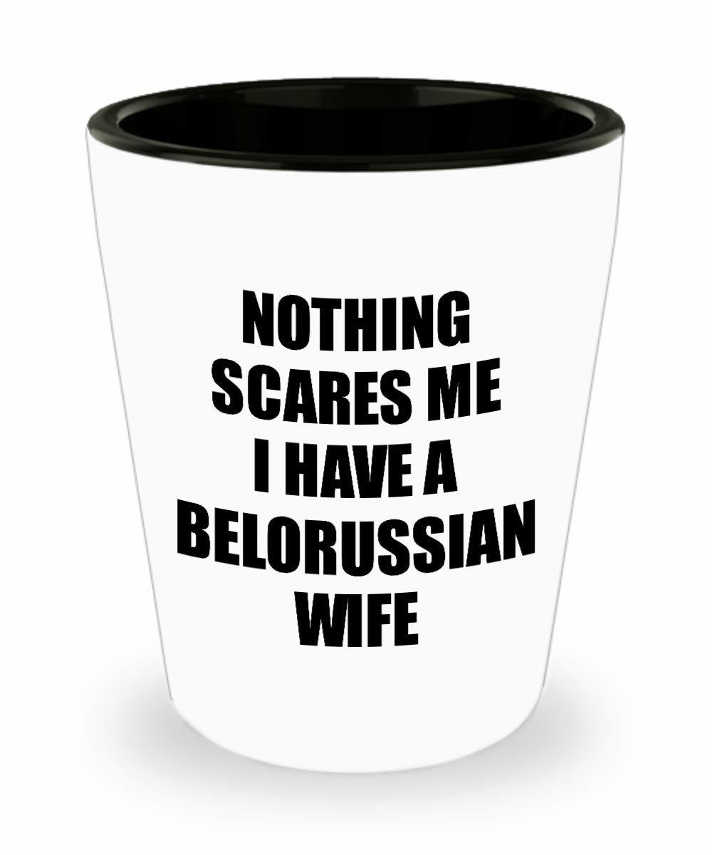 Belorussian Wife Shot Glass Funny Valentine Gift For Husband My Hubby Hi... - $12.84