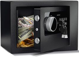 Durable Electronic Money Safe with Alarm System, Hidden Design for Home ... - $74.20