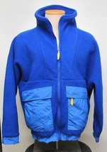 Vintage L.L. BEAN Men&#39;s Thick Blue Fleece Jacket XL - $46.37