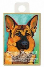 German Shepherd Confident Fearless Dog Fridge Kitchen Magnet NEW 2.5x3.5... - $5.86