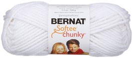 Bernat Softee Chunky Yarn-White. - $35.21