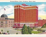 Vintage SHERATON-BILTMORE HOTEL, PROVIDENCE RHODE ISLAND Linen Postcard ... - $7.19