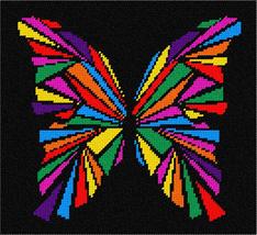 Pepita Needlepoint Canvas: Butterfly Geometry Colors, 10&quot; x 9&quot; - £63.00 GBP+