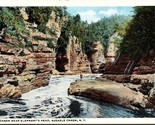 View Near Elephant&#39;s Head Ausable Chasm New York NY UNP Unused WB Postca... - $2.63