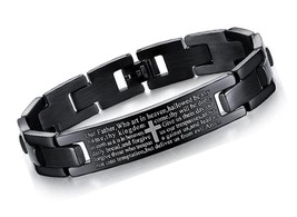 Holy Bible Bracelet for Men, Stainless Steel Hip s - £57.52 GBP