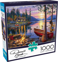 Professional title: &quot; Darrell Bush&quot; Canoe Lake 1000-Piece Jigsaw Puzzle - £25.93 GBP