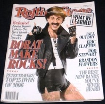 Rolling Stone Magazine #1014 Borat Rod Stewart Clapton - £11.11 GBP