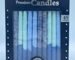 Rite Lite Premium Chanukah Candles- Pack of 45 Hanukkah Blue White Tri-C... - $9.74