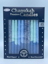 Rite Lite Premium Chanukah Candles- Pack of 45 Hanukkah Blue White Tri-C... - $9.74